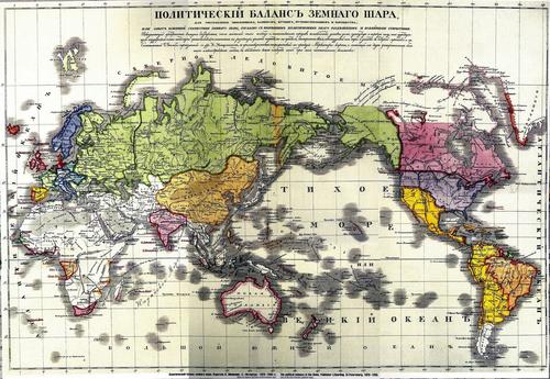 Карта политического баланса земнаго шара